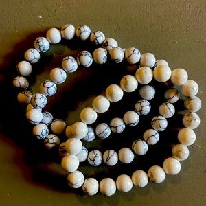Natural Howlite bracelets 3